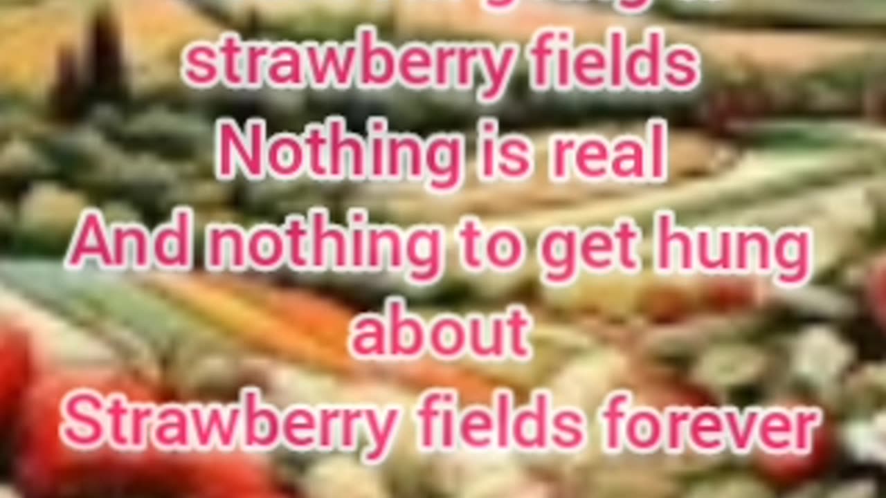 "Strawberry fields forever"-testo originale -original liryvs