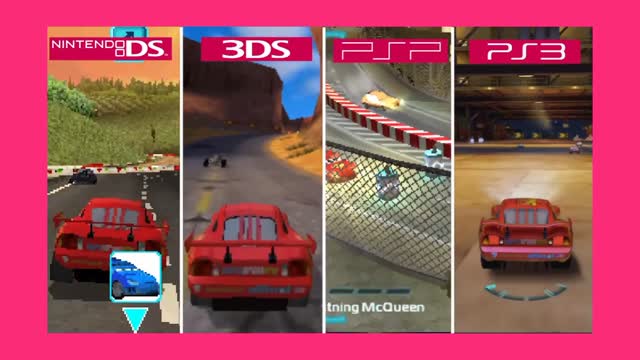 Cars 2 (2011) Nintendo DS vs Nintendo 3DS vs PSP vs PS3