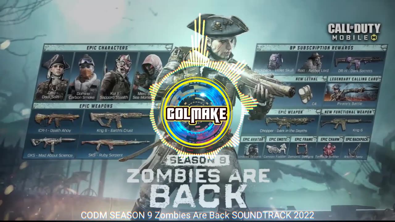 CALL OF DUTY MOBILE - SEASON 9 - Zombies Are Back - SOUNDTRACK - 2022 - CODM