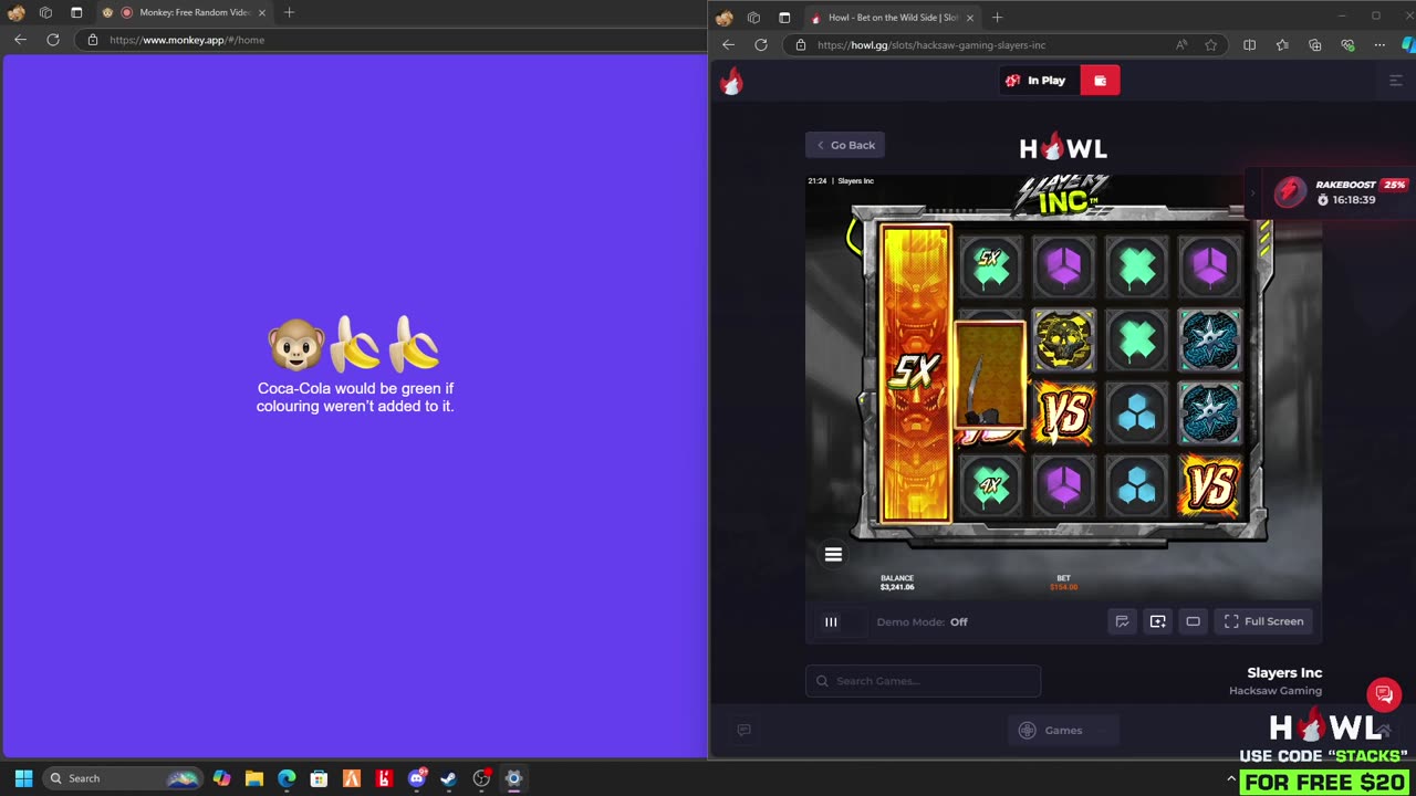 "!howl !discord" - 10-20-2024 - Stackswopo MonkeyApp & Gambling Stream