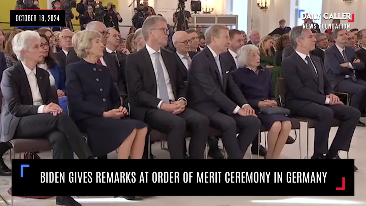 WATCH: Biden Gives Remarks at Order of Merit Ceremony in Germany