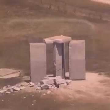 Georgia Guidestones "Unknown individuals" detonated an explosive device