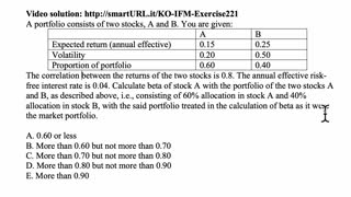 Exam IFM exercise for April 13, 2021