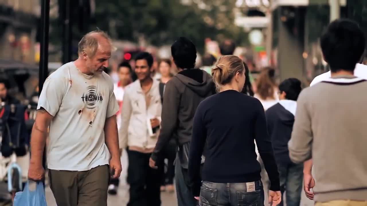 Restaurant Owner pretends to be Homeless begger