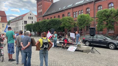 Greifswald - Andreas - Eröffnung der Versammlung und Redebeitrag 04-07-2022