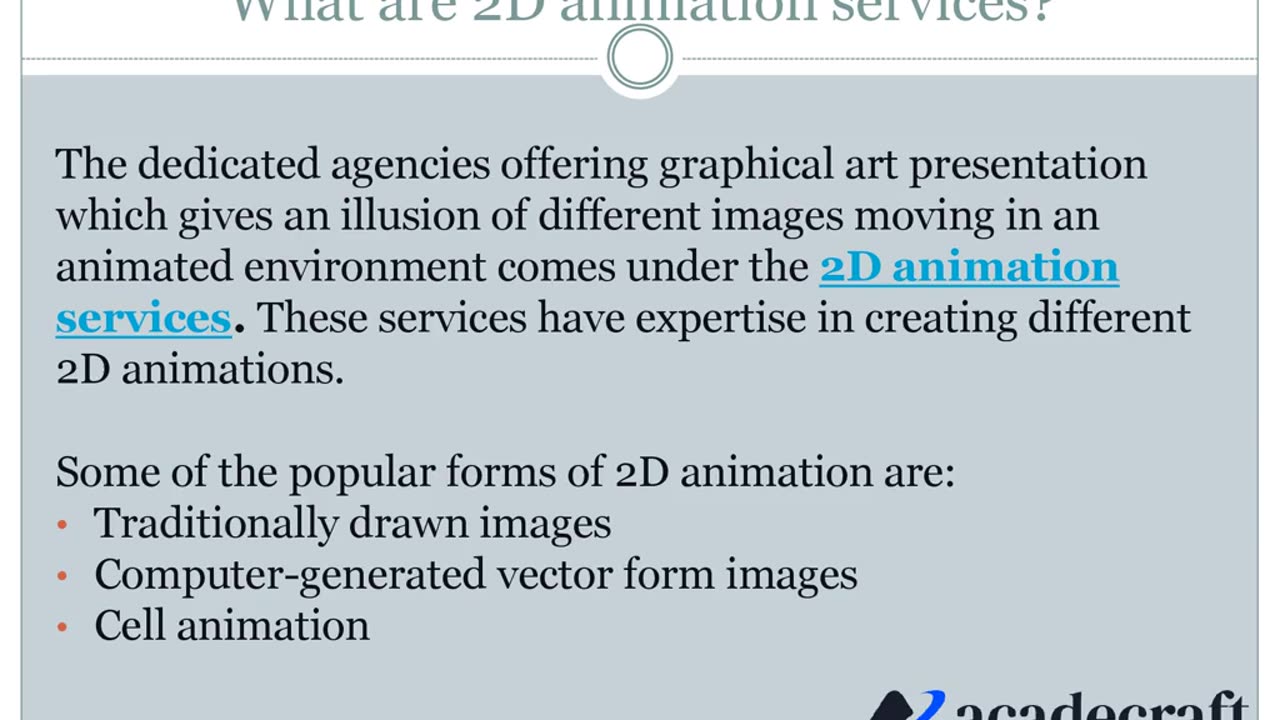 2d animation services