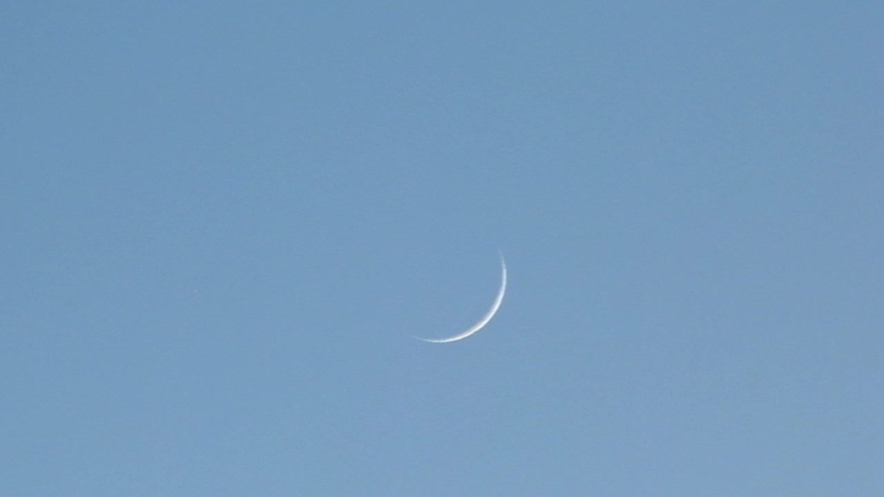 Young Moon March 19, 2018 time-lapse