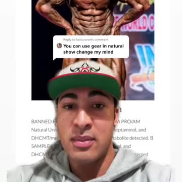 Caught with PEDs in natural bodybuilding