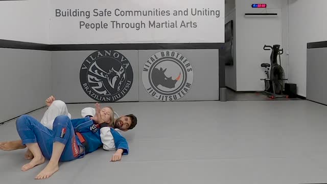 Under Arm Pass defense to Crucifix Choke