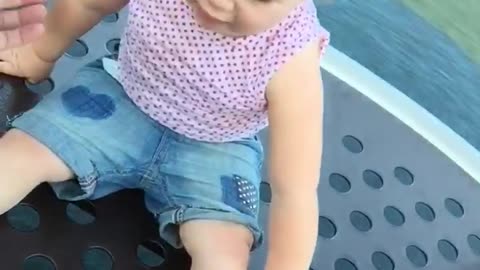 Dad Puts Baby In Danger On Playground, Then Saves Her