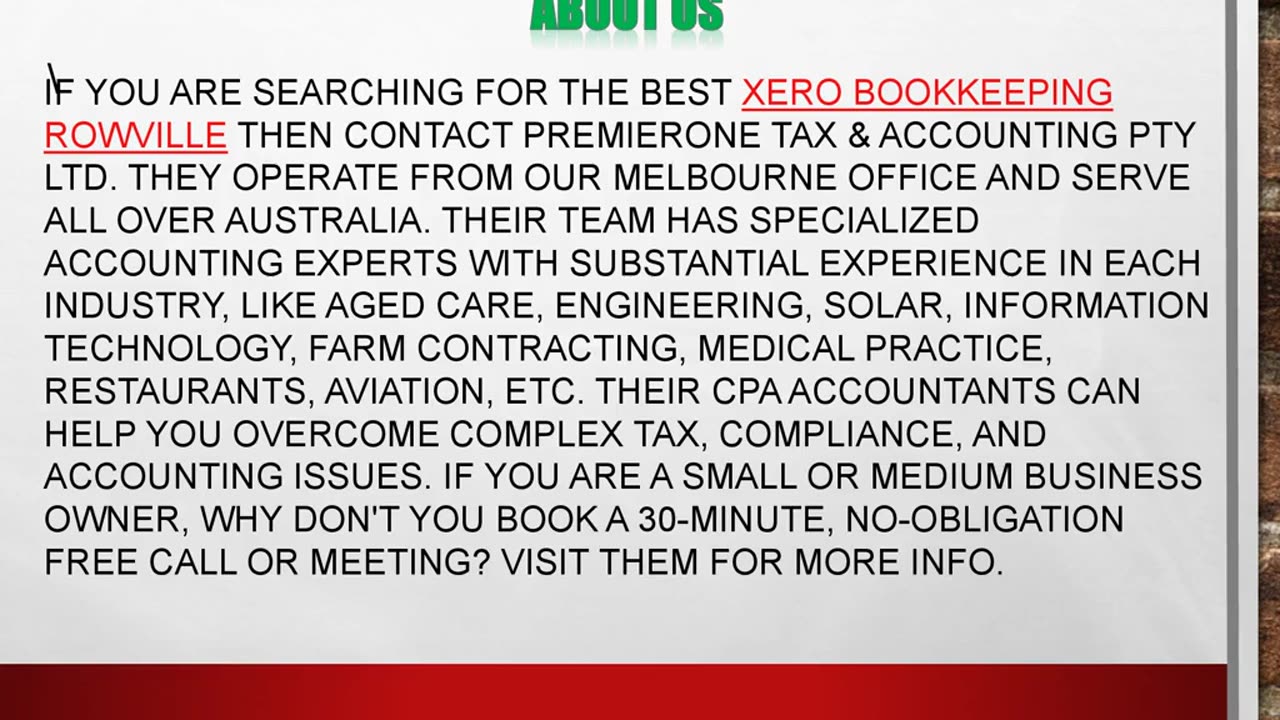 Get the Best Xero Bookkeeping Rowville