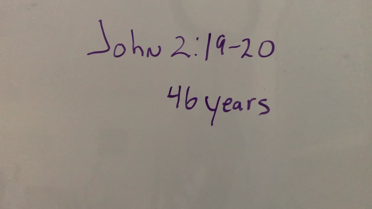 The Mysteries of God’s Word-“It took 46 years to build this temple”