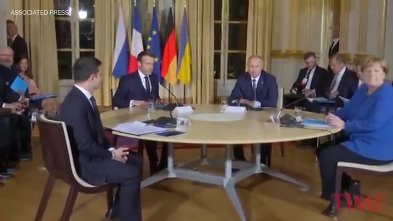 Russia President Putin And Ukraine President Zelensky Sit Down For Peace Talks For First Time - TIME