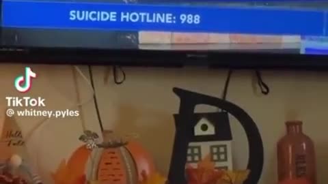 WTH: Strange Suicide Hotline plug by local News.