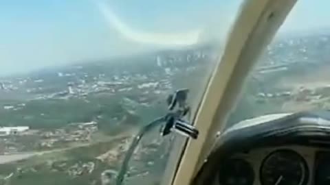 exato momento que hélice de um avião parou cenas reais gravada #shorts