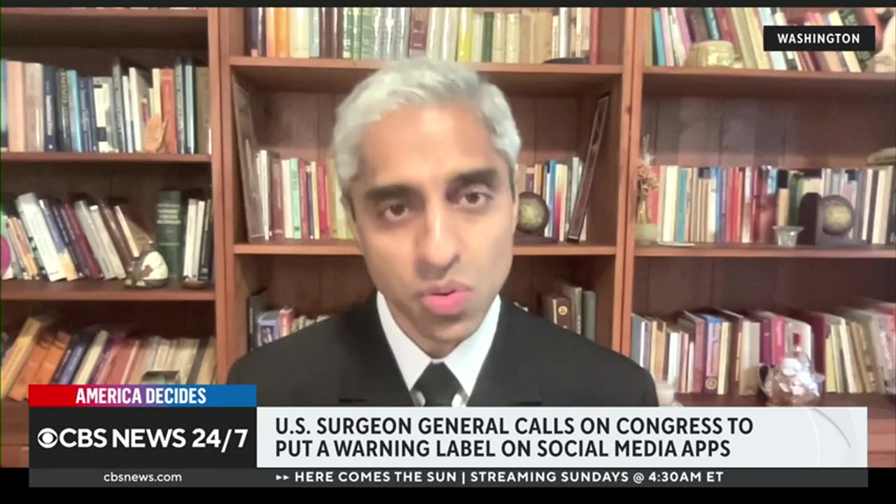 Surgeon General Vivek Murthy on latest warning about social media CBS News