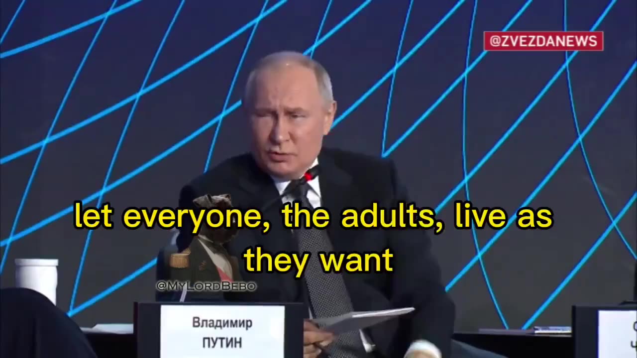 🇷🇺President Putin on LGBTQ