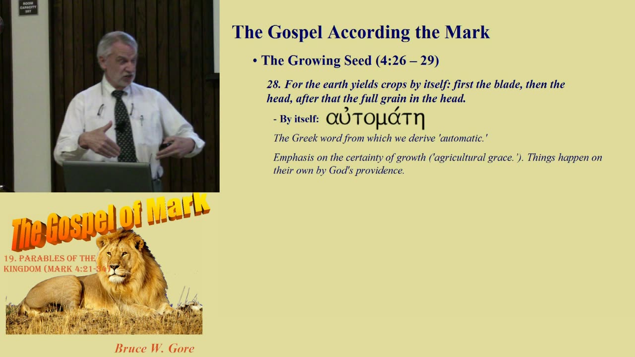 19. Parables of the Kingdom (Mark 4:21 - 34)