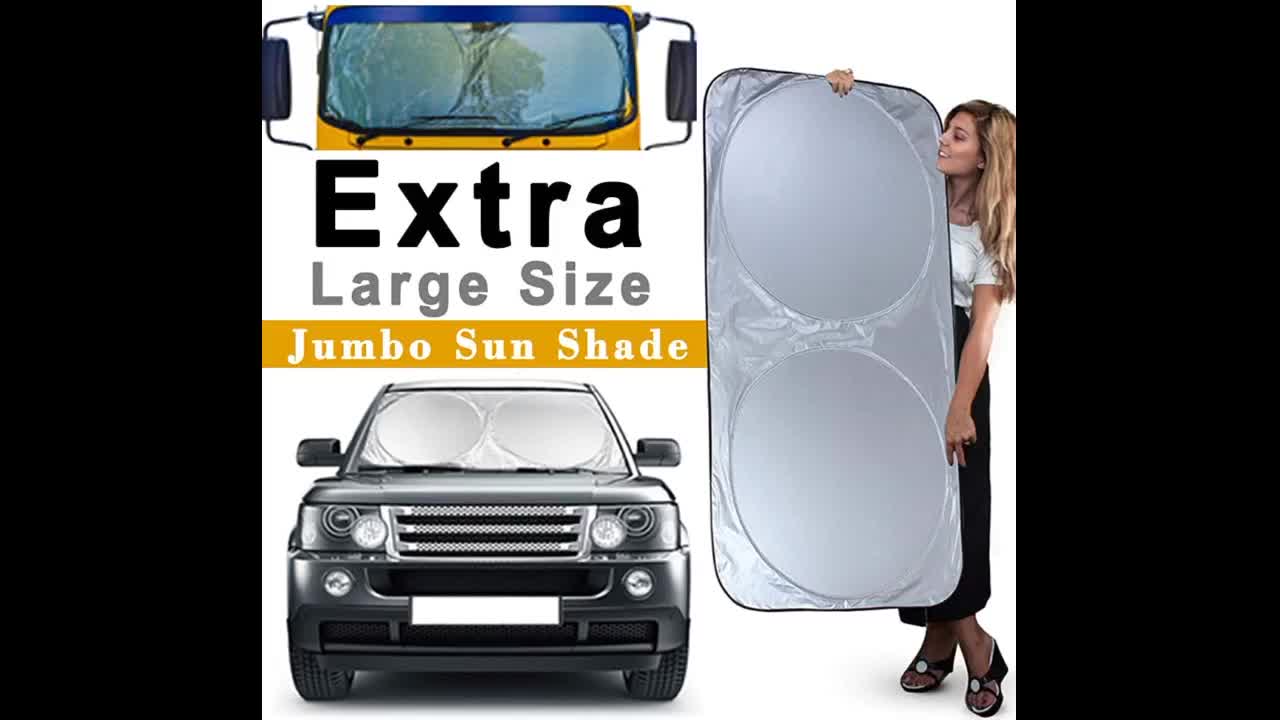 Review: Car Electronics-Accessories; Foldable Jumbo Extra Large Sun Shade Truck Van Car Windshi...