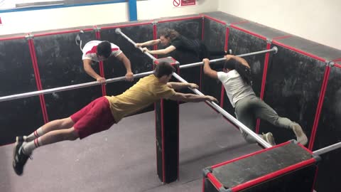 Synchronized Bar Swinging