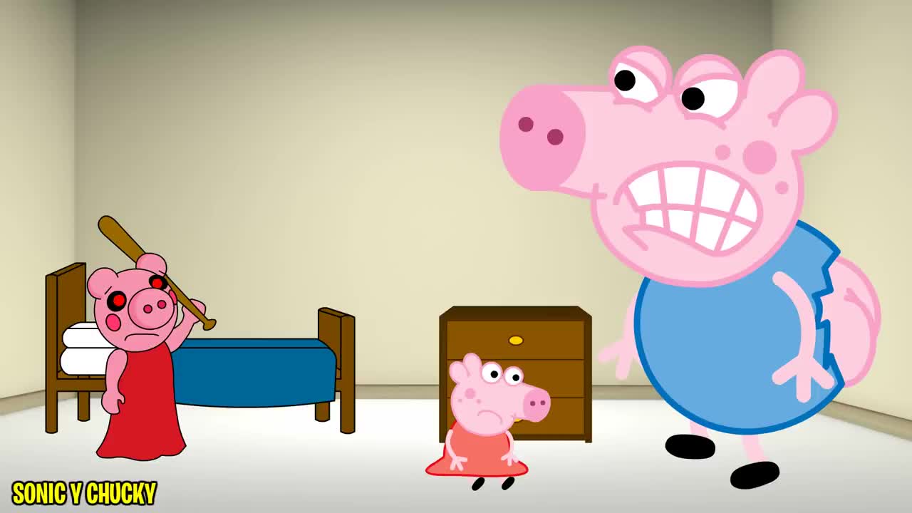 George🐷😈🐭 100001 Mummy Pig - Peppa and Roblox Piggy Funny Animation