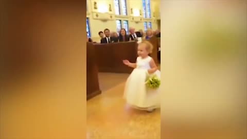 flower girl and ring bearer funny and cute video