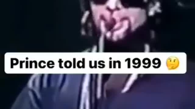 Prince Warned Us about the technology and that the prize was our soul. 1999.