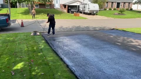 Professional Asphalt Spray Sealing: “The Cracked Up Sides One” Top Coats Pavement Maintenance