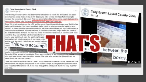 Fact Check: Kentucky Voting Machine Did NOT Switch Trump Votes To Harris