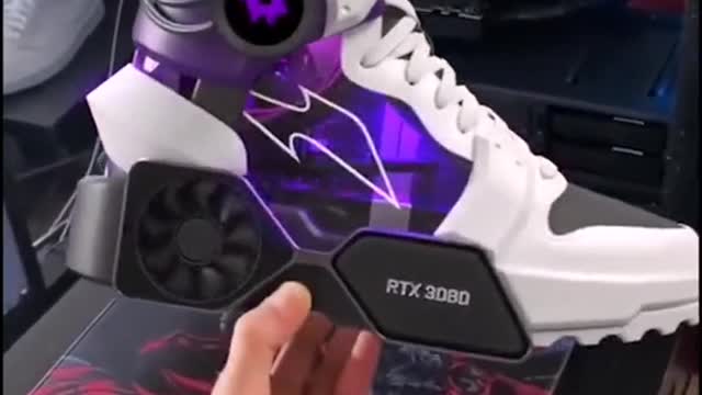 The talented @rtfkt has made a PC sneaker! 🤯 Do you use as a desktop gaming PC or wear it