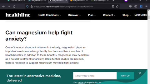 Treating Anxiety with Magnesium