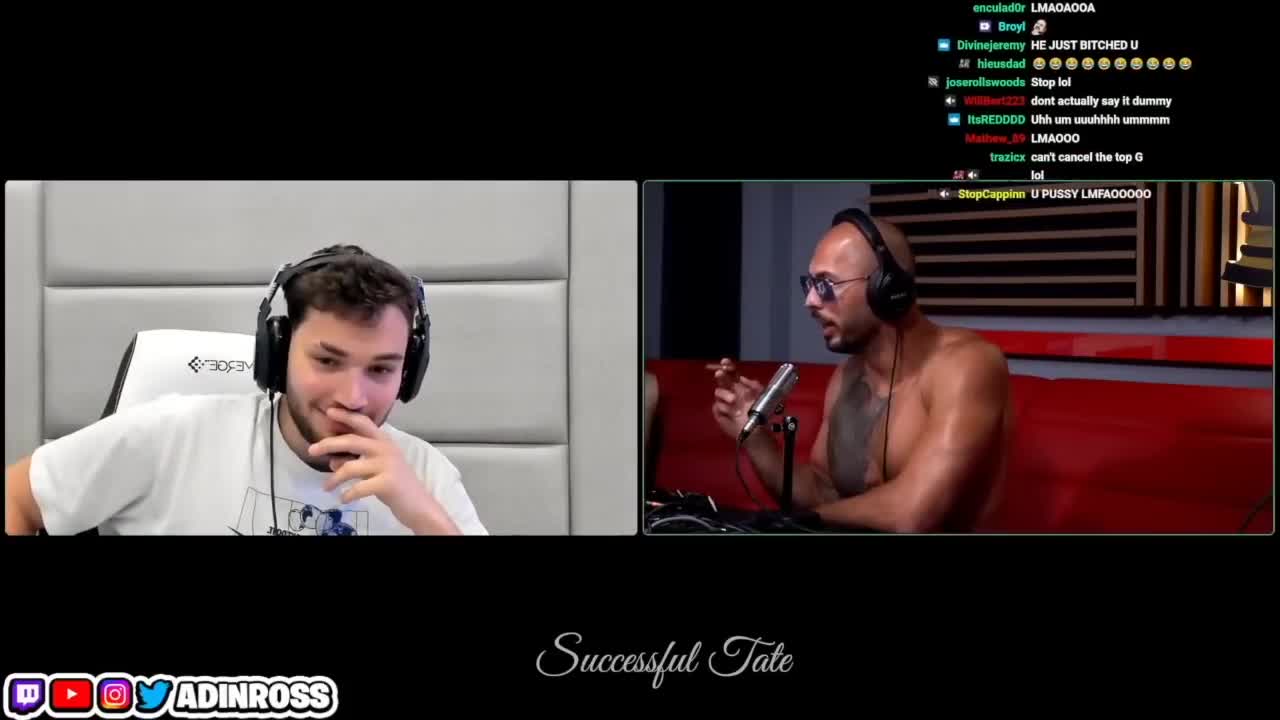 Adin Ross gets CANCELLED because of Andrew Tate