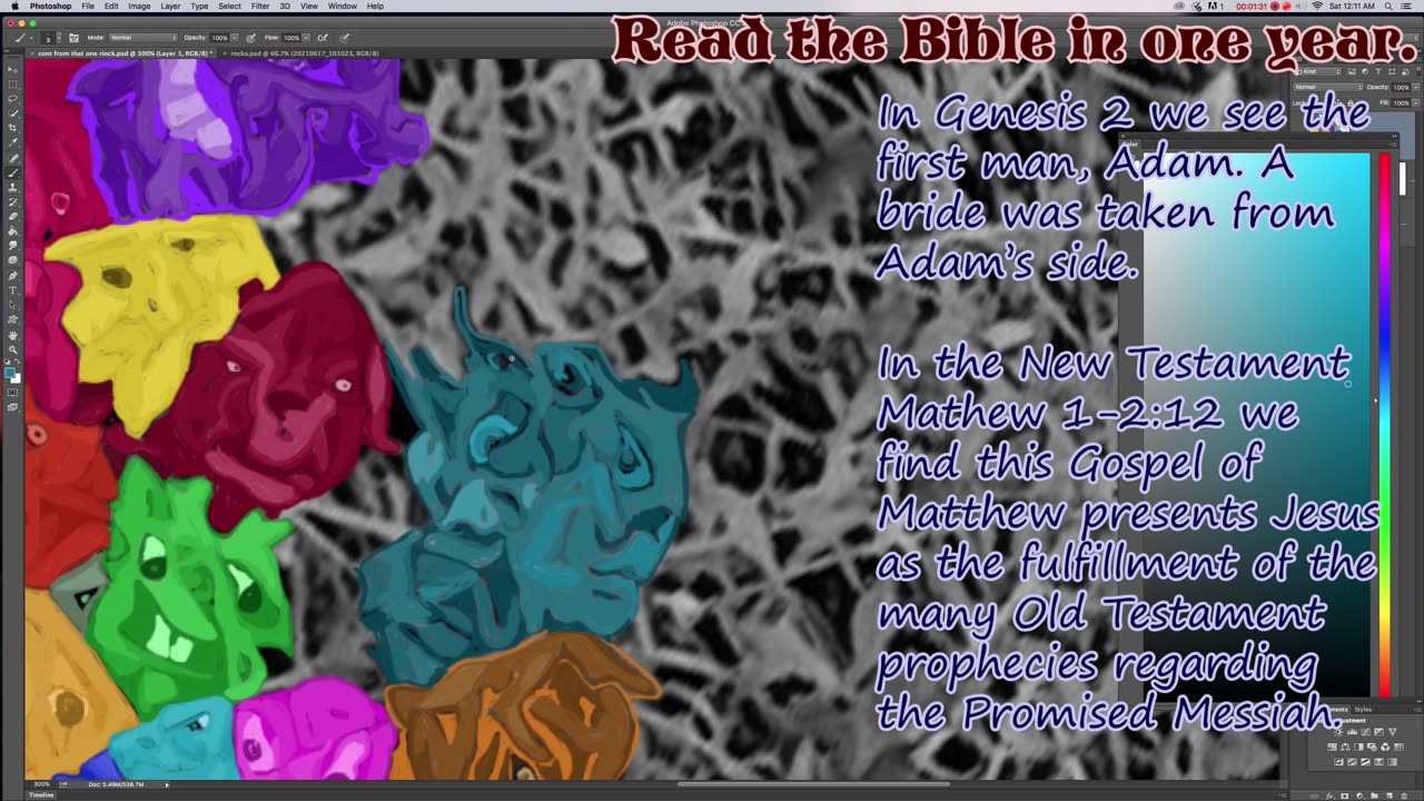 Message from Rev. Ernie: Let's read the Bible in one year! Day 1