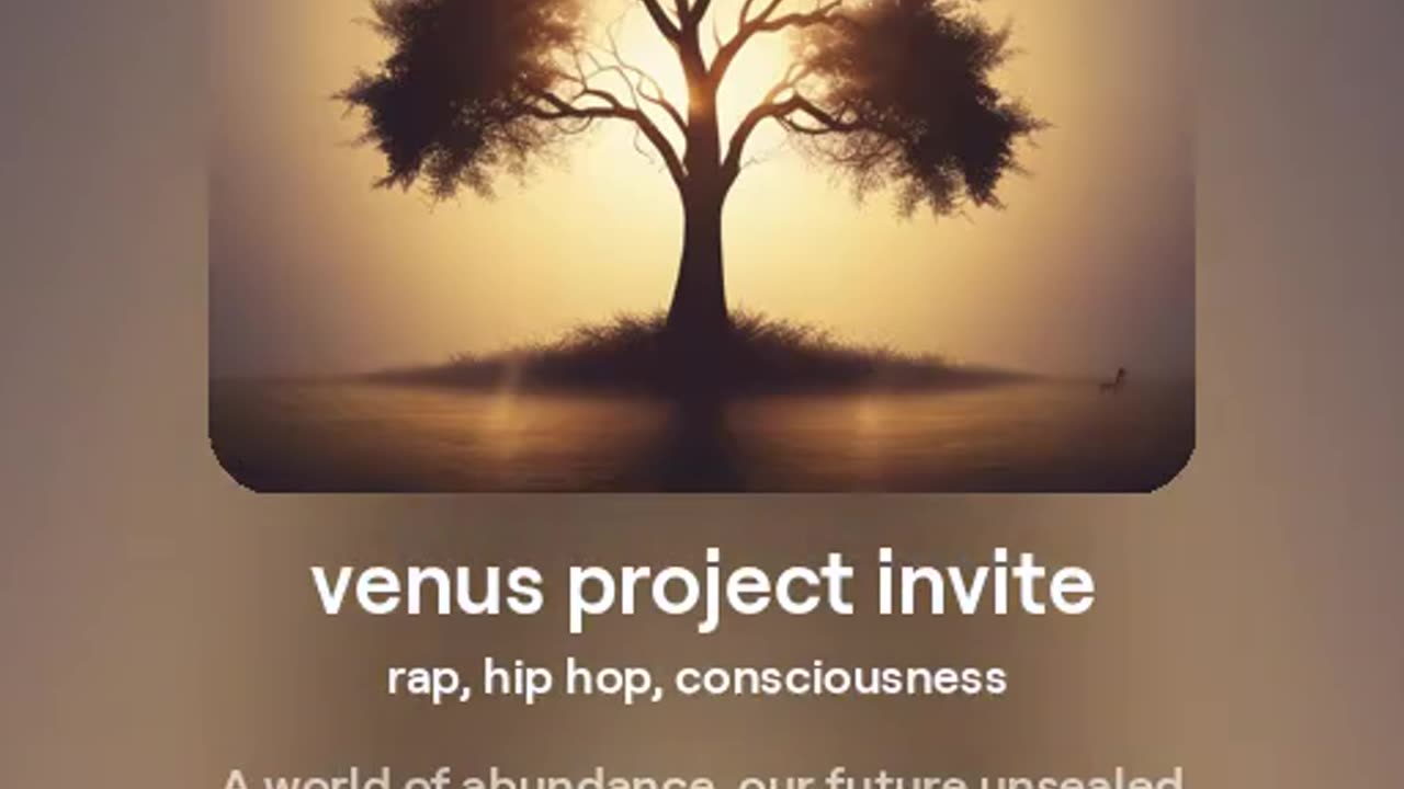 venus project invite - version 1