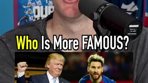 DONALD TRUMP or LIONEL MESSI?? Who Is More Famous?! #shorts