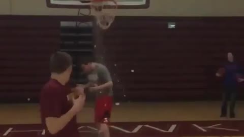 Collab copyright protection - slowmo dunk breaks backboard