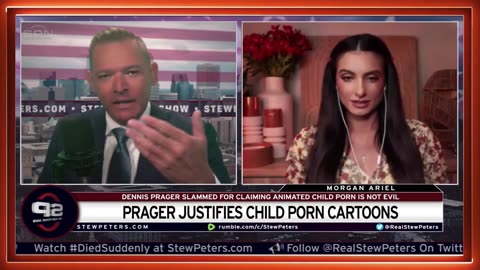 Stew Peters Show - Dennis Prager Justifies Animated Child Porn