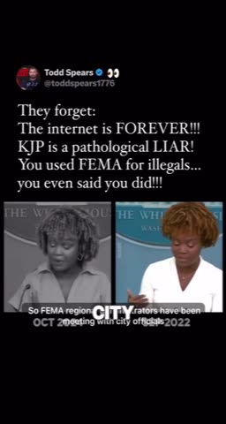 White House press secretary, Karine Jean-Pierre is caught in more lies.