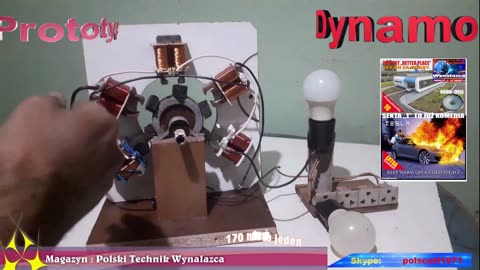 DYNAMO GENERATOR 24 V FOR BEGINERS / 12 - 24 V / 3 Amp