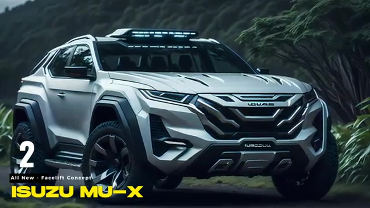 Isuzu MuX All New Facelift Concept Car, AI Design