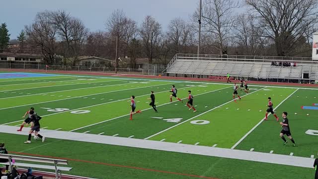 Brandon to Luke to Charlie to Aidan to the Near Post !