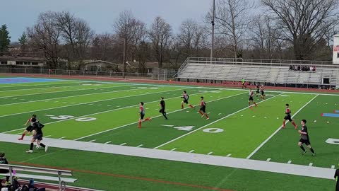 Brandon to Luke to Charlie to Aidan to the Near Post !