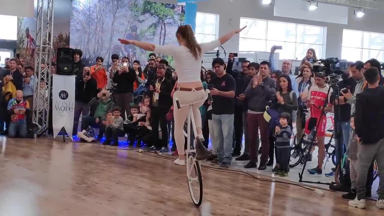 Girl Biker Performs - You Must See-17