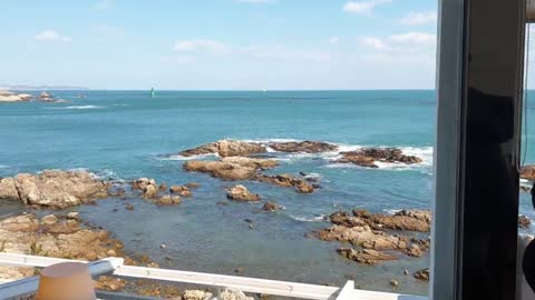 Cafe overlooking the sea