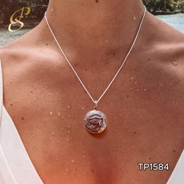 Eye of Horus with Zodiac Sterling Silver Pendant