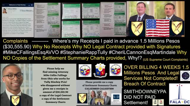 #OneNewsPage - Tully Rinckey PLLC - EEOC Client Formal Complaints - #MikeCFallings Refund $30,555.90 Abandoned Case Client Complaints - Supreme Court Justices - STATE BAR Complaints - Better Business Bureau Complaints - DCBAR