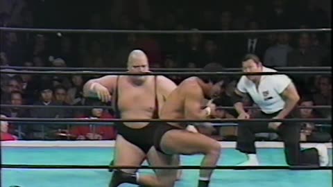 (1985.01.25) Tatsumi Fujinami vs King Kong Bundy - NJPW