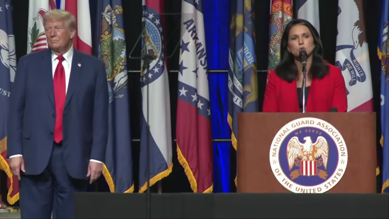 Donald Trump invites Tulsi Gabbard on stage, where she officially endorses him for POTUS