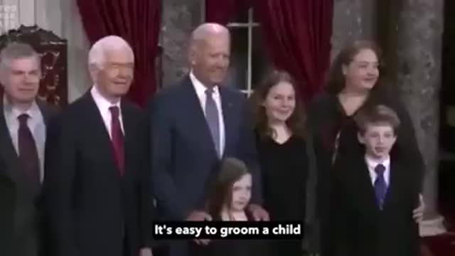 Creepy Joe Biden is grooming kids