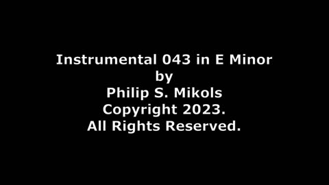 Instrumental 043 in E Minor